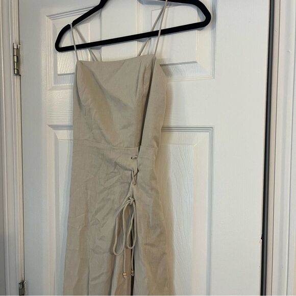 Free People Linen Dress in Ocean Pearl Small - Picture 4 of 9